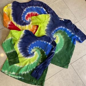 Bundle of 3 Land’s End Boys Tye Dye Shirts